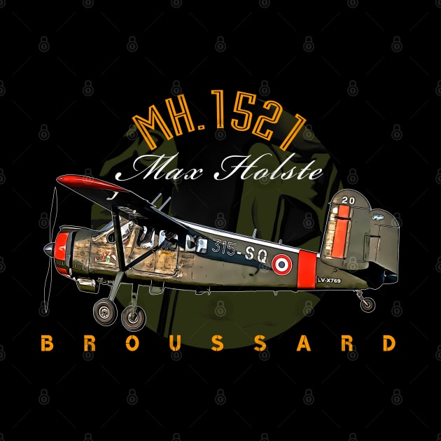 Max Holste MH.1521 Broussard Aircraft by aeroloversclothing