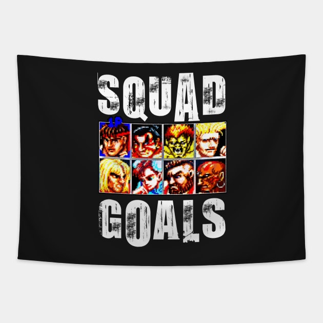 Squad Fighter Goals Tapestry by creativeartista