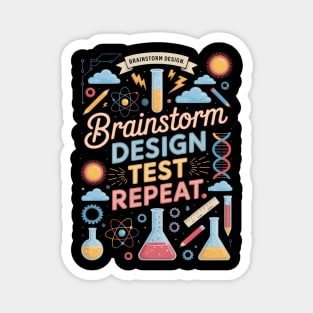 Brainstorm Design Test Repeat Stem Student Stem Teacher Magnet