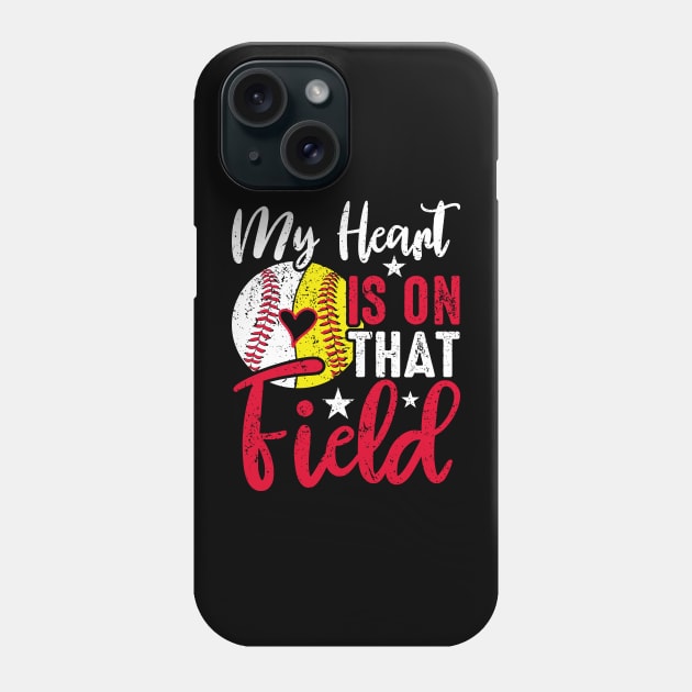 My Heart is On that Field - Baseball Phone Case by busines_night