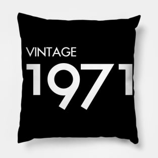 Vintage 1971 Gift 49th Birthday Party Pillow