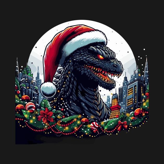 Godzilla - xmas by Rizstor