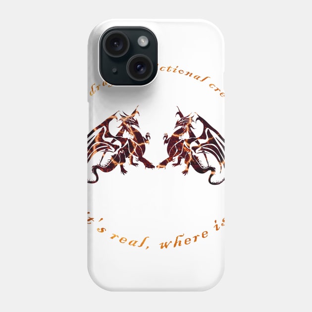 is the dragon a fictional creature? Phone Case by Halmoswi