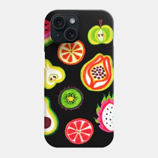 Colorful Fruit Slice Marker Pattern Phone Case