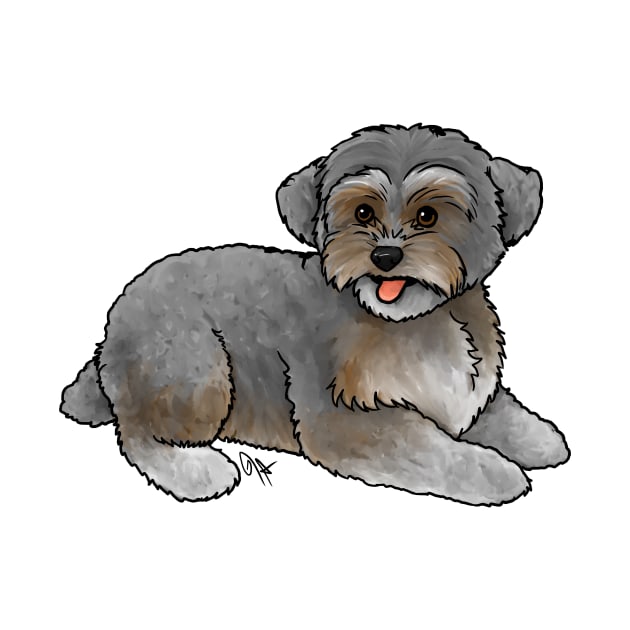 Dog - Yorkipoo - Grizzle by Jen's Dogs Custom Gifts and Designs