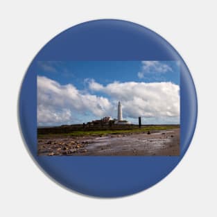 St Mary's Island and Lighthouse Pin