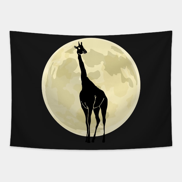 Giraffe Cute Halloween Design Tapestry by RJCatch