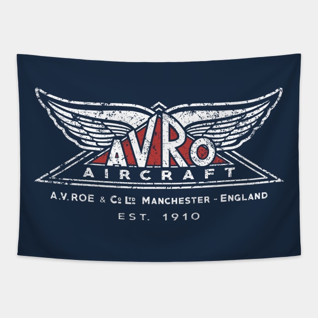 Vintage Avro Logo Tapestry by 909 Apparel