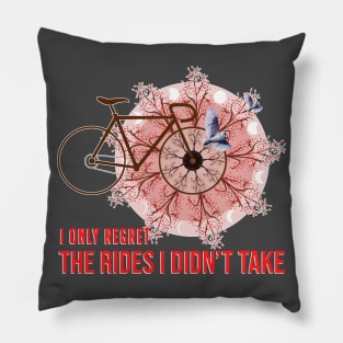 Only reegret the rides I didn't take Pillow