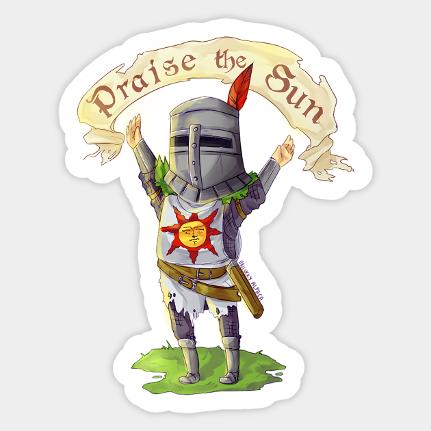 Solaire Of Astora Solaire Of Astora Autocollant Teepublic Fr