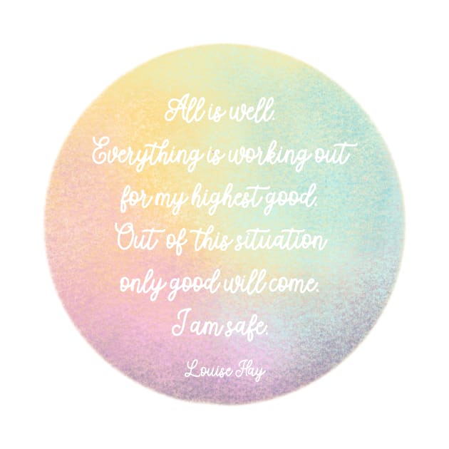 Inspirational quote Louise Hay Sticker by ColorsHappiness