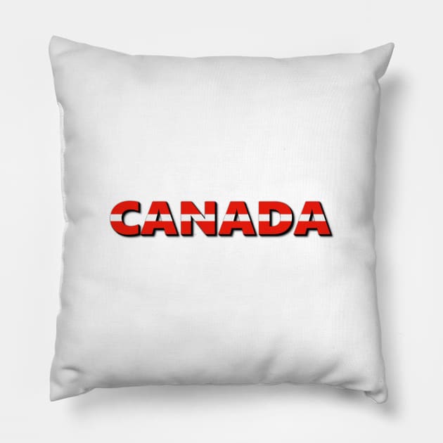 CANADA. SAMER BRASIL Pillow by Samer Brasil