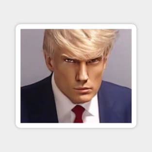 Trump Anime Mugshot Magnet