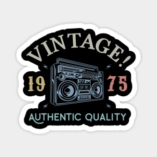 45 years old 1975 Vintage Retro 45th Birthday Gift Magnet