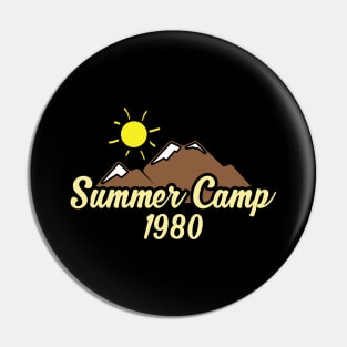 Summer Camp 1980s Vintage Retro 80s Campers Pin