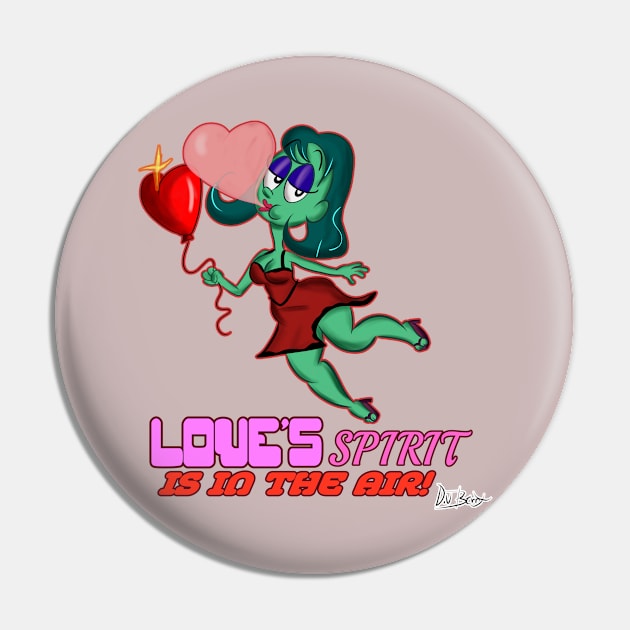 Love's Spirit is In the Air Pin by D.J. Berry