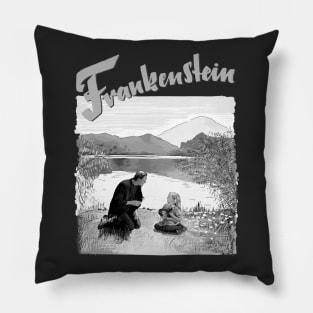 Frankenstein Illustration Pillow