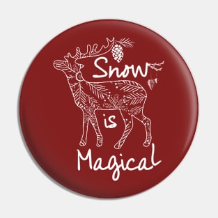 Merry Christmas quotes with cute reindeer design Pin