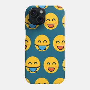 Happy Emoji face mask Phone Case