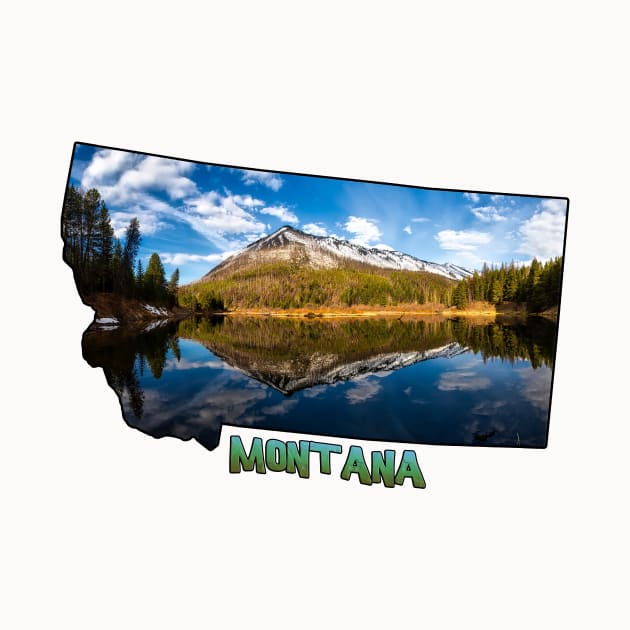 Montana State Outline (Glacier National Park) by gorff