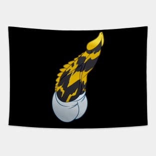 NSFW Black and Yellow Fantasy Dick Tapestry