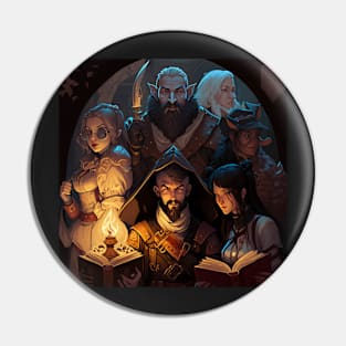 Dungeons and Dragons Group of Six Pin