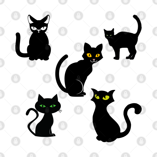 Disover BLACK CATS PACK MEME - Black Cat - T-Shirt
