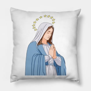 Virgin Mary Pray Pillow