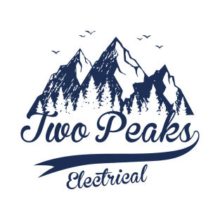Two Peaks Electrical (Baseball Font) T-Shirt