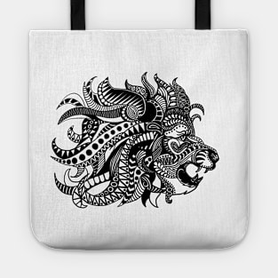 Zentangle Lion Tote