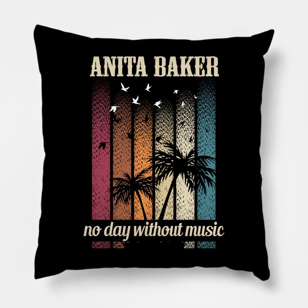 ANITA BAKER BAND Pillow by growing.std