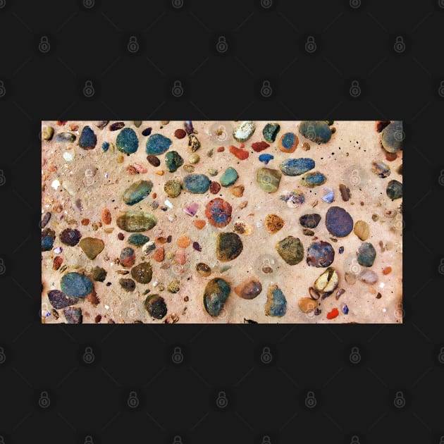 Beach Stones Abstract 7 by dhphotography