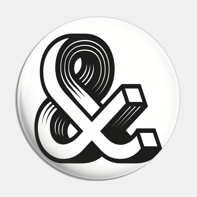 Ampersand Design Pin by StudioMottos