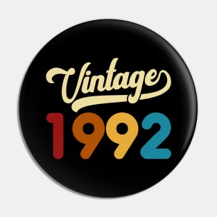 1992 Vintage Gift 28th Birthday Retro Style Pin