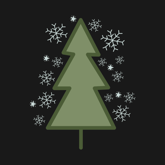 Snowflakes Christmas Tree by novaya