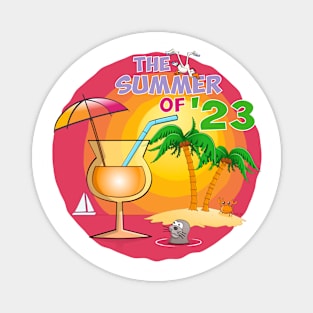 The summer of 2023 illustration Magnet