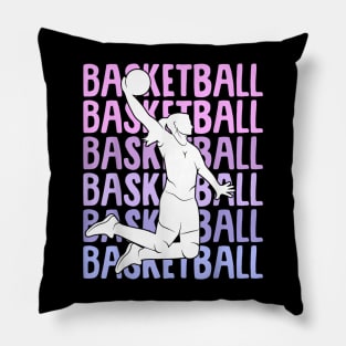 Basketball Girl Women Girls Kids Pillow