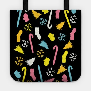 Happy New Year Holiday Vibes Pattern Tote