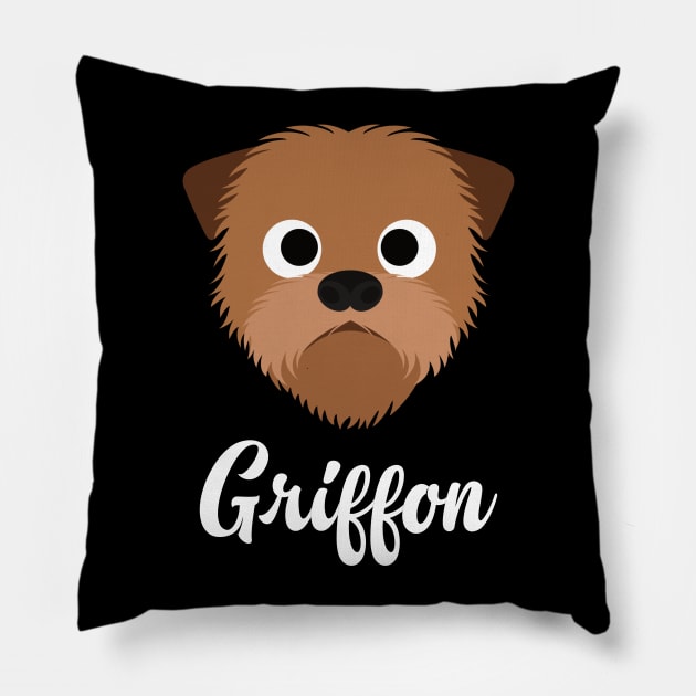 Griffon - Griffon Bruxellois Pillow by DoggyStyles