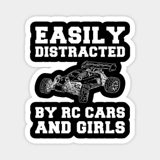 Remote Control Romances: RC-Cars & Girls Funny T-Shirt Magnet