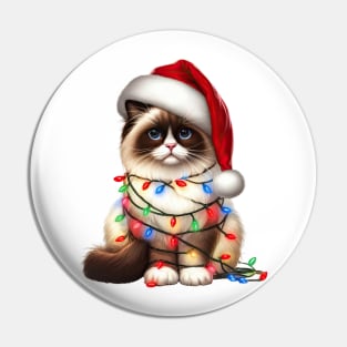 Christmas Birman Cat Pin