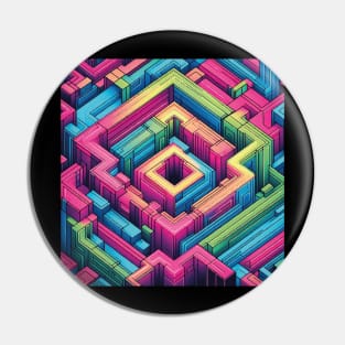 Abstract Geometric Pattern Pin