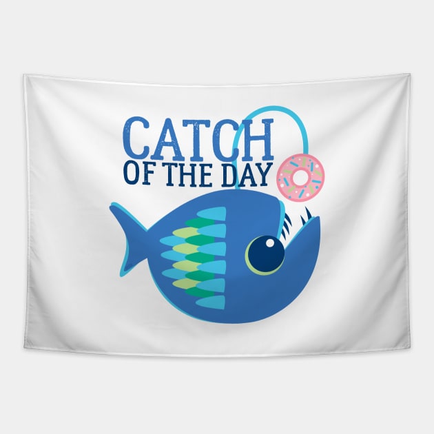 Donut Lovers Catch Of The Day Tapestry by Angel Pronger Design Chaser Studio