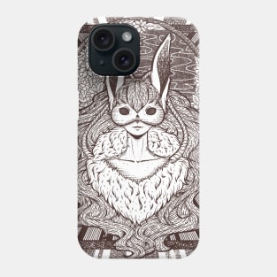 Moon Bunny Illustration Phone Case