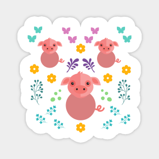 three little pigs Magnet