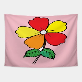 Colorful Flower Tapestry