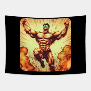 anime bodybuilder Tapestry