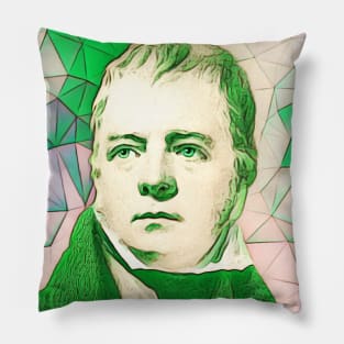 Walter Scott Green Portrait | Walter Scott Artwork 7 Pillow