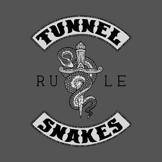 Tunnel Snakes Rule - Biker Jacket Design by bblane