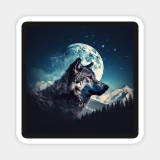 Wolf - Night Patrol Magnet